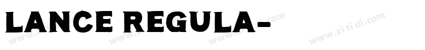 LANCE Regula字体转换